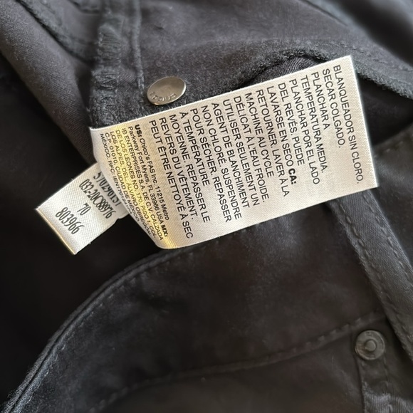 Chicos Jeggings Black size 6 regular - Picture 4 of 9